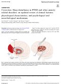 Cover page: Correction: Sleep disturbance in PTSD and other anxiety-related disorders: an updated review of clinical features, physiological characteristics, and psychological and neurobiological mechanisms.