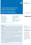 Cover page: Surgical Site Infections and Antimicrobial Resistance After Cesarean Section Delivery in Rural Rwanda.