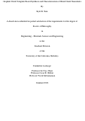 Cover page: Graphite Oxide Template Based Synthesis and Characterization of Metal Oxide Nanosheets