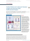 Cover page: Cardiac-Referenced Leukocyte Telomere Length and Outcomes After Cardiovascular Surgery.