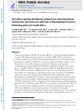 Cover page: HIV self-screening distribution preferences and experiences among men who have sex with men in Mpumalanga Province: Informing policy for South Africa