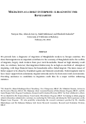 Cover page: Migration as a risky enterprise: A diagnostic for Bangladesh