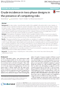 Cover page: Crude incidence in two-phase designs in the presence of competing risks