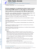 Cover page: Effective engagement of a stakeholder advisory board in severe mental illness (SMI) research: A case study of a clinical trial to improve adherence among people with SMI and hypertension.