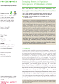 Cover page: Emerging themes in Population Consequences of Disturbance models.