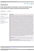 Cover page: Projected bioclimatic distributions in Nearctic Bovidae signal the potential for reduced overlap with protected areas