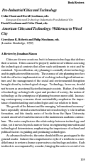 Cover page: A book review of Gerrylynn K. Roberts and Philip Steadman's Pre-Industrial Cities and Technology and Gerrylynn K. Roberts and Philip Stedman's American Cities and Technology: Wilderness to Wired City