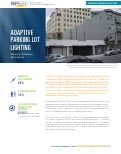 Cover page: Case Study: Adaptive Parking Lot Lighting