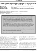 Cover page: Bilateral Acute Angle-Closure Glaucoma: A Case Report of an Unusual Cause of Acute Headache in a Child