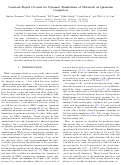 Cover page: Constant-depth circuits for dynamic simulations of materials on quantum computers