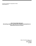 Cover page: Does Transit Mean Business? Reconciling academic, organizational, and political perspectives on Reforming Transit Fare Policies