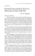 Cover page: Ensuring Asian American Access to Democracy in New York City