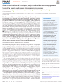 Cover page: Characterization of a unique polysaccharide monooxygenase from the plant pathogen Magnaporthe oryzae