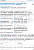 Cover page: Nonsurgical Periodontal Therapy in CKD: Findings of the Kidney and Periodontal Disease (KAPD) Pilot Randomized Controlled Trial