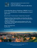 Cover page: Urban building energy modeling (UBEM) tools: A state-of-the-art review of bottom-up physics-based approaches