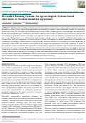 Cover page: Diversified Farming Systems: An Agroecological, Systems-based Alternative to Modern Industrial Agriculture