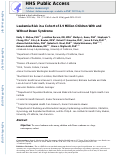 Cover page: Leukemia Risk in a Cohort of 3.9 Million Children with and without Down Syndrome