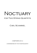 Cover page: Noctuary