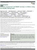 Cover page: Nutrition assessment and MASH severity in children using the Healthy Eating Index.