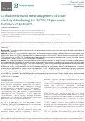 Cover page: Global overview of the management of acute cholecystitis during the COVID-19 pandemic (CHOLECOVID study)