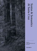 Cover page of Syntax &amp; Semantics at Santa Cruz, Volume V