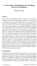 Cover page: A Case Study of the Stigmatized Code Sheng: The AUYL Syndrome