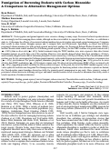 Cover page: Fumigation of Burrowing Rodents with Carbon Monoxide: A Comparison to Alternative Management Options