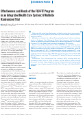 Cover page: Effectiveness and Reach of the FLU-FIT Program in an Integrated Health Care System: A Multisite Randomized Trial