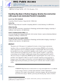 Cover page: Handling Big Data in Medical Imaging: Iterative Reconstruction with Large-Scale Automated Parallel Computation