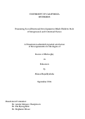 Cover page: Examining Social-Emotional Development in Black Children: Role of Intrapersonal and Contextual Factors