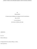 Cover page of Anxiety Effects on Decision Making with College Students