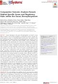 Cover page: Comparative Genomic Analysis Reveals Habitat-Specific Genes and Regulatory Hubs within the Genus Novosphingobium