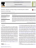 Cover page: Stochastic valuation of energy storage in wholesale power markets