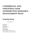 Cover page: Commercial and Industrial Base Intermittent Resource Management Pilot