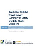 Cover page: 2022-2023 Campus Travel Survey Summary of Safety and Bike Theft Questions