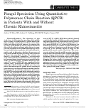 Cover page: Fungal Speciation Using Quantitative Polymerase Chain Reaction (QPCR) in Patients With and Without Chronic Rhinosinusitis