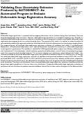 Cover page: Validating Dose Uncertainty Estimates Produced by AUTODIRECT: An Automated Program to Evaluate Deformable Image Registration Accuracy