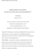 Cover page: Resident perceptions of crime and disorder: How much is ‘bias’ and how much is social environment differences?