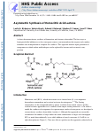 Cover page: Asymmetric Synthesis of Homocitric Acid Lactone