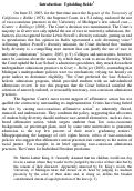 Cover page: Contesting an Illusion of Equity:  A Textual Analysis of “Friend of the Court” Briefs in the University of Michigan’s Affirmative Action Cases