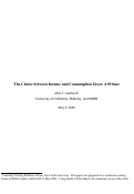 Cover page: The Choice between Income and Consumption Taxes: A Primer