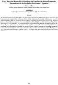 Cover page: Using Bayesian Hierarchical Modeling and DataShop to Inform Parameter Estimation with the Predictive Performance Equation