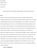 Cover page of Abortion Attitudes on Presidential Candidate Support in California's 2024 Election