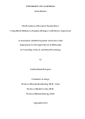 Cover page: The Prevention of Preschool Teacher Stress: Using Mixed Methods to Examine the Impact of Reflective Supervision