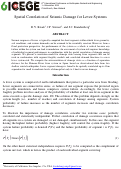 Cover page: Spatial correlation of seismic damage for levee systems