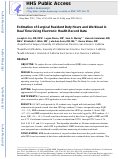 Cover page: Estimation of Surgical Resident Duty Hours and Workload in Real Time Using Electronic Health Record Data