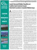 Cover page: Land Use and Water Quality on California's Central Coast: Nutrient Levels in Coastal Waterways