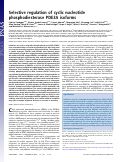 Cover page: Selective regulation of cyclic nucleotide phosphodiesterase PDE3A isoforms.