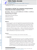 Cover page of The creation of LIFE-M: The Longitudinal, Intergenerational Family Electronic Micro-Database project