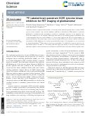 Cover page: 18 F-Labeled brain-penetrant EGFR tyrosine kinase inhibitors for PET imaging of glioblastoma